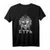 Wolf Tengri Spirituelles T-Shirt mit alten Inschriften – Kulturelle, mystische und schützende Symbole für Spirituelle und Ethnische Begeisterte