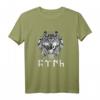 Wolf Tengri Spirituelles T-Shirt mit alten Inschriften – Kulturelle, mystische und schützende Symbole für Spirituelle und Ethnische Begeisterte