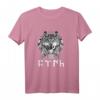 Wolf Tengri Spirituelles T-Shirt mit alten Inschriften – Kulturelle, mystische und schützende Symbole für Spirituelle und Ethnische Begeisterte