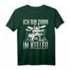 Ich bin dann mal im Keller - Schlagzeug Musiker Schlagzeuger T-Shirt für Drummer und Schlagzeugfans, perfekte Geschenkidee zu Geburtstagen und Weihnachten