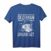 Herren Drummer Schlagzeug Vintage T-Shirt – Lustiges Geschenk für Schlagzeuger & Musiker, Ideal für Geburtstage & Weihnachten