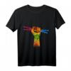 Bunte Schlagzeuger Faust Drumsticks T-Shirt – Das perfekte Geschenk für Drummer, Musiker & Musikliebhaber zu Geburtstag & Weihnachten