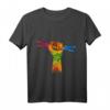Bunte Schlagzeuger Faust Drumsticks T-Shirt – Das perfekte Geschenk für Drummer, Musiker & Musikliebhaber zu Geburtstag & Weihnachten