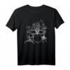 Affe spielt Schlagzeug T-Shirt – Geschenk für Drummer und Musiker zu Geburtstag & Weihnachten