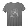 Affe spielt Schlagzeug T-Shirt – Geschenk für Drummer und Musiker zu Geburtstag & Weihnachten
