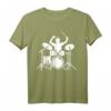 Drummer Schlagzeug T-Shirt für Musiker - Klassisch geschnitten mit Drumsticks, ideal für Konzerte & Festivals