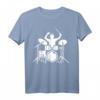 Drummer Schlagzeug T-Shirt für Musiker - Klassisch geschnitten mit Drumsticks, ideal für Konzerte & Festivals