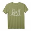 Schlagzeug T-Shirt für Drummer in Rock und Heavy Bands - Klassisch geschnitten, doppelt genähter Saum