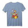 Astronaut spielt Schlagzeug Kinder T-Shirt - Galaxie Weltraum Motiv, ideales Geschenk für Musiker, Trommler und Space-Fans zu Geburtstage & Weihnachten