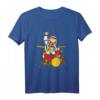 Astronaut spielt Schlagzeug Kinder T-Shirt - Galaxie Weltraum Motiv, ideales Geschenk für Musiker, Trommler und Space-Fans zu Geburtstage & Weihnachten
