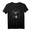 L 'UOMO Vitruviano Drummer T-Shirt – Perfektes Geschenk für Schlagzeuger, Bandmitglieder & Trommelspieler, Erwachsene & Kinder