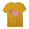 Schönes Rosa Zebra Freches Kunst Langarmshirt – Unisex Tiermotiv T-Shirt für Tier- und Safari-Liebhaber, ideal als Geschenk für Kinder, Jugendliche und Erwachsene