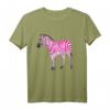 Schönes Rosa Zebra Freches Kunst Langarmshirt – Unisex Tiermotiv T-Shirt für Tier- und Safari-Liebhaber, ideal als Geschenk für Kinder, Jugendliche und Erwachsene