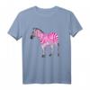 Schönes Rosa Zebra Freches Kunst Langarmshirt – Unisex Tiermotiv T-Shirt für Tier- und Safari-Liebhaber, ideal als Geschenk für Kinder, Jugendliche und Erwachsene