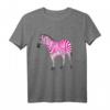 Schönes Rosa Zebra Freches Kunst Langarmshirt – Unisex Tiermotiv T-Shirt für Tier- und Safari-Liebhaber, ideal als Geschenk für Kinder, Jugendliche und Erwachsene