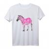 Schönes Rosa Zebra Freches Kunst Langarmshirt – Unisex Tiermotiv T-Shirt für Tier- und Safari-Liebhaber, ideal als Geschenk für Kinder, Jugendliche und Erwachsene