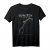 Norwegen Lofoten T-Shirt im Vintage Stil – Karte mit Koordinaten und Schatzkarten-Design, Perfekt als Norwegen Geschenk für Reise- und Norwegen-Liebhaber