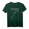 Norwegen Lofoten T-Shirt im Vintage Stil – Karte mit Koordinaten und Schatzkarten-Design, Perfekt als Norwegen Geschenk für Reise- und Norwegen-Liebhaber