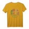 Seattle Washington Skyline Grunge Kunst T-Shirt – Souvenir & Erinnerung an Ihren Familienurlaub im Pazifischen Nordwesten