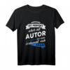 Herren T-Shirt Autor Verfasser Schriftsteller Geschenk mit Spruch – Lustiges Design für Buchliebhaber & kreative Berufstätige
