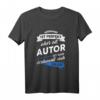 Herren T-Shirt Autor Verfasser Schriftsteller Geschenk mit Spruch – Lustiges Design für Buchliebhaber & kreative Berufstätige