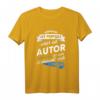 Herren T-Shirt Autor Verfasser Schriftsteller Geschenk mit Spruch – Lustiges Design für Buchliebhaber & kreative Berufstätige