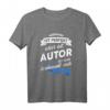 Herren T-Shirt Autor Verfasser Schriftsteller Geschenk mit Spruch – Lustiges Design für Buchliebhaber & kreative Berufstätige