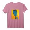 Albert Camus Portrait Gemälde T-Shirt - Buntes Popart Design, Perfekt als Geschenk für Kunst- und Literaturfans, Bücherwürmer & Philosophie-Liebhaber