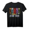 Women Of Star Trek 5 Silhouettes Grafik T-Shirt - Offiziell lizenzierte Star Trek Damenbekleidung