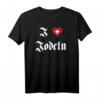 I love Jodeln - Schweiz Musik Singen Fan T-Shirt für Volksmusik- und Schlagerliebhaber