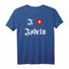 I love Jodeln - Schweiz Musik Singen Fan T-Shirt für Volksmusik- und Schlagerliebhaber