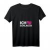 Damen Ich Liebe Schlager Popmusik Party Melodie Musikstil T-Shirt mit V-Ausschnitt – Perfektes Geschenk für Schlager- und Popmusikfans zu Weihnachten & Geburtstag