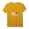 Damen Ich Liebe Schlager Popmusik Party Melodie Musikstil T-Shirt mit V-Ausschnitt – Perfektes Geschenk für Schlager- und Popmusikfans zu Weihnachten & Geburtstag