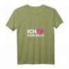 Damen Ich Liebe Schlager Popmusik Party Melodie Musikstil T-Shirt mit V-Ausschnitt – Perfektes Geschenk für Schlager- und Popmusikfans zu Weihnachten & Geburtstag