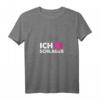 Damen Ich Liebe Schlager Popmusik Party Melodie Musikstil T-Shirt mit V-Ausschnitt – Perfektes Geschenk für Schlager- und Popmusikfans zu Weihnachten & Geburtstag