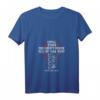 Damen T-Shirt mit Psalm 'Ich werde den Lobpreis des Herrn' - Klassisch geschnitten, V-Ausschnitt, leichtes religiöses Design
