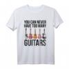 Lustiges Gitarre T-Shirt 'Never Too Many Guitars' – Perfektes Geschenk für Gitarristen, Musiker & Gitarrenschüler