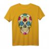 Tag der toten Blume Zuckerschädel T-Shirt – Buntes Kawaii Design für Día de Los Muertos und Halloween, Perfekt für Kinder und Erwachsene