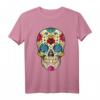 Tag der toten Blume Zuckerschädel T-Shirt – Buntes Kawaii Design für Día de Los Muertos und Halloween, Perfekt für Kinder und Erwachsene