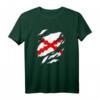 Burgunderrotes Kreuz T-Shirt mit spanischer Flagge und Wildleder-Design – Kulturelle Mode mit Geschichte Spaniens