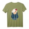 Matroschka Valentina T-Shirt mit Blumen und Spitzenkleid – Exklusives HapKitten Design für Matroschka Fans und russische Souvenir-Liebhaber