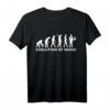 Evolution Zauberer T-Shirt - Magie Silhouette mit Zylinder, ideal für Magier und Zauberfans