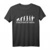 Evolution Zauberer T-Shirt - Magie Silhouette mit Zylinder, ideal für Magier und Zauberfans