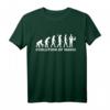 Evolution Zauberer T-Shirt - Magie Silhouette mit Zylinder, ideal für Magier und Zauberfans