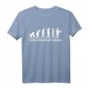 Evolution Zauberer T-Shirt - Magie Silhouette mit Zylinder, ideal für Magier und Zauberfans