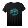 Kosmisch bunter Lebensbaum Spirituelles Yoga T-Shirt – Fördert Liebe & Frieden, perfektes Geschenk für Yoga & Achtsamkeit