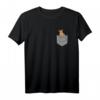 Lustiges Eichhörnchen in Brusttasche T-Shirt – Perfekt für Tierliebhaber & HapKitten Geschenk