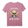Funny Billiard Pool I Beat People with a Stick T-Shirt – Lustiges Geschenk für Billardspieler & Poolfans