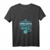Damen Strick Spruch T-Shirt mit V-Ausschnitt – Lustiges Hobby T-Shirt für Strickerinnen, Näherinnen und Wolle-Liebhaberinnen als Geschenk