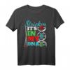 ITS IN MY DNA Stricknadel Wolle Stricken T-Shirt – Lustiges Hobby Geschenk für Mama, Oma, Freundin & Anfänger in der Handarbeit